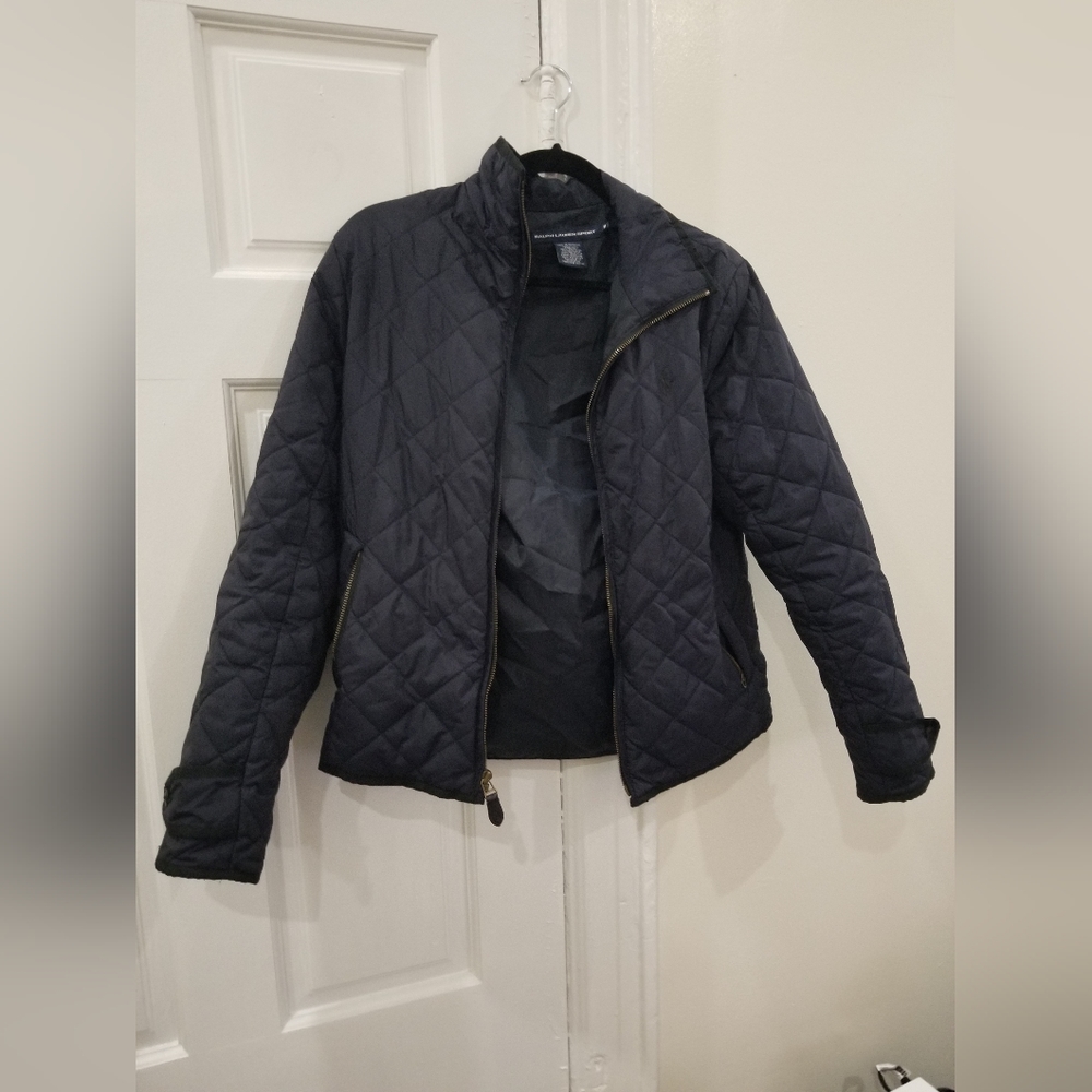 Quilted puffer navy jacket | Ralph Lauren Sport